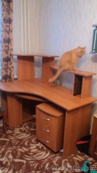 угловой компьютерный стол c тумбочкой - Изображение #1, Объявление #812749