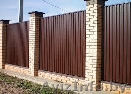 Профлист для забора красный,коричневый,зеленый. От 1,5 до 2м высота - Изображение #1, Объявление #1235438