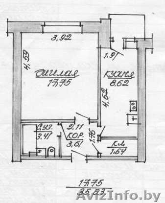 1-комнатная квартира возле 31-й школы - Изображение #1, Объявление #1206124