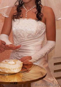 Шикарное свадебное платье из атласа - Изображение #1, Объявление #373270