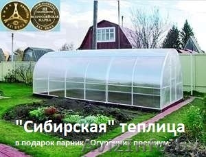Сверхпрочная «Сибирская теплица» парник 8х3х2 (с подарком) - Изображение #1, Объявление #1023405