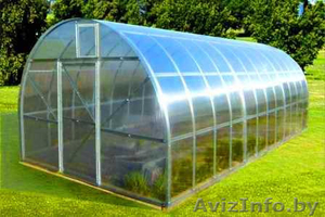 Металлические теплицы с покрытием.