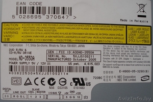 DVD привод внутренний NEC ND-3550A IDE - Изображение #2, Объявление #1363188