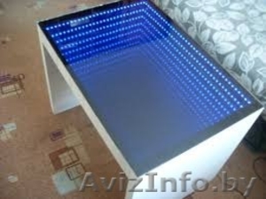 Журнальный стол с эффектом бесконечности