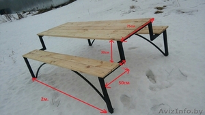 Садовая стол-лавка...............