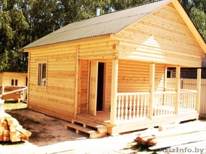 Баня из бруса доставка и установка в Молодечно и район