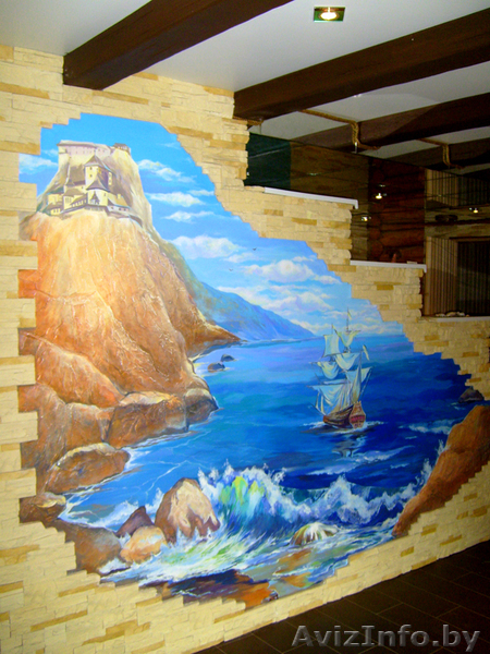 Дизайн интерьера, роспись интерьера, фрески, декоративные штукатурки - Изображение #4, Объявление #650906