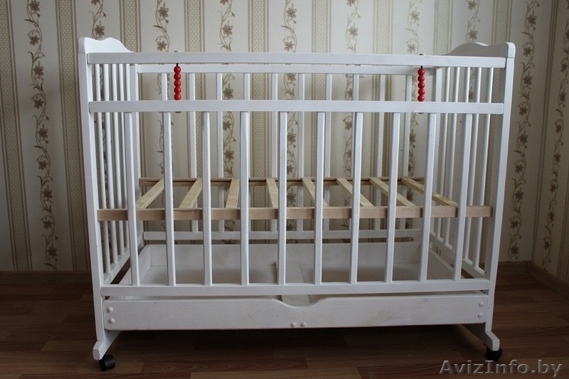 Кроватка кровать детская белая с ящиком - Изображение #3, Объявление #940993