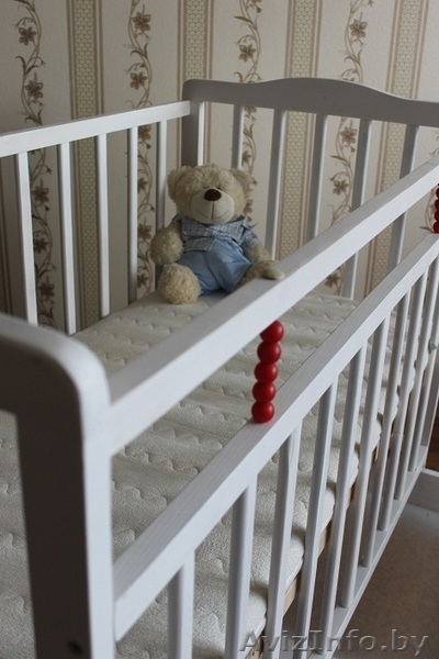 Кроватка кровать детская белая с ящиком - Изображение #4, Объявление #940993