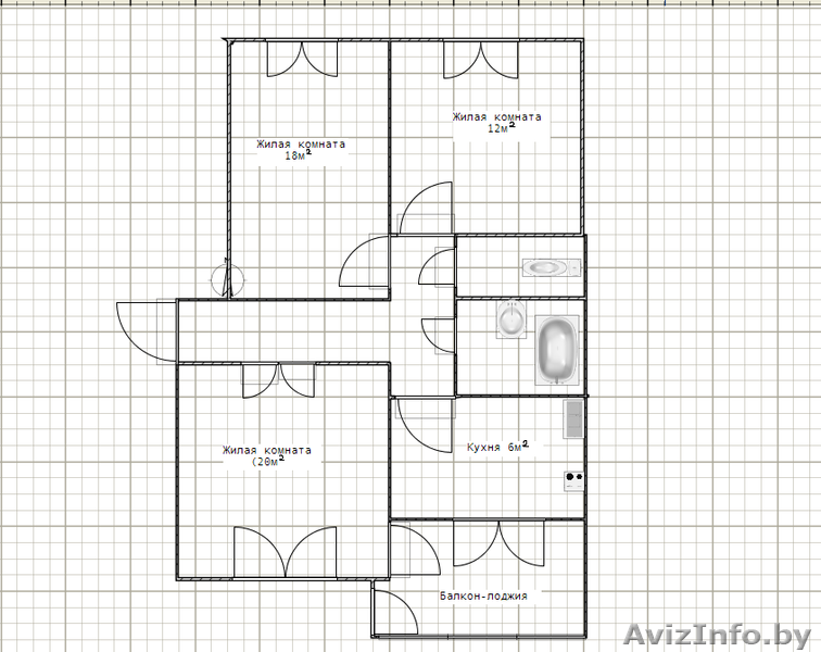  хорошая 3-х комнатная квартира - Изображение #2, Объявление #1022935