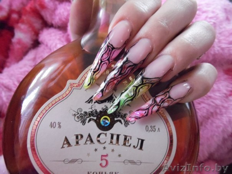 Наращивание ногтей,депиляция воском,био-тату(роспись мехенди) - Изображение #1, Объявление #1021036