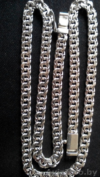 Изделия из серебра для мужчин.цепочка и браслет,бу. - Изображение #1, Объявление #1213932