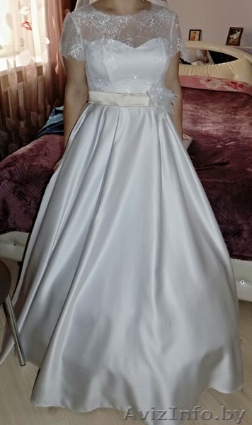 Атласное свадебное платье - Изображение #1, Объявление #1252076