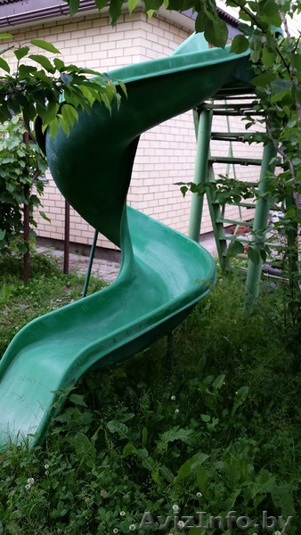 Горка спиральная для детской площадки из стеклопластика. Длина 3 м, ширина 1,5 м - Изображение #1, Объявление #1280297