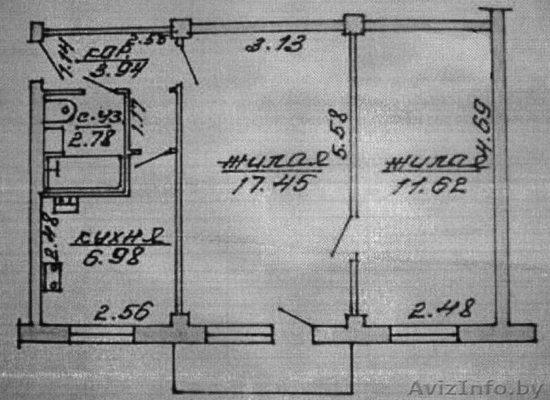 2-комнатная квартира на Смоленской - Изображение #1, Объявление #1364010