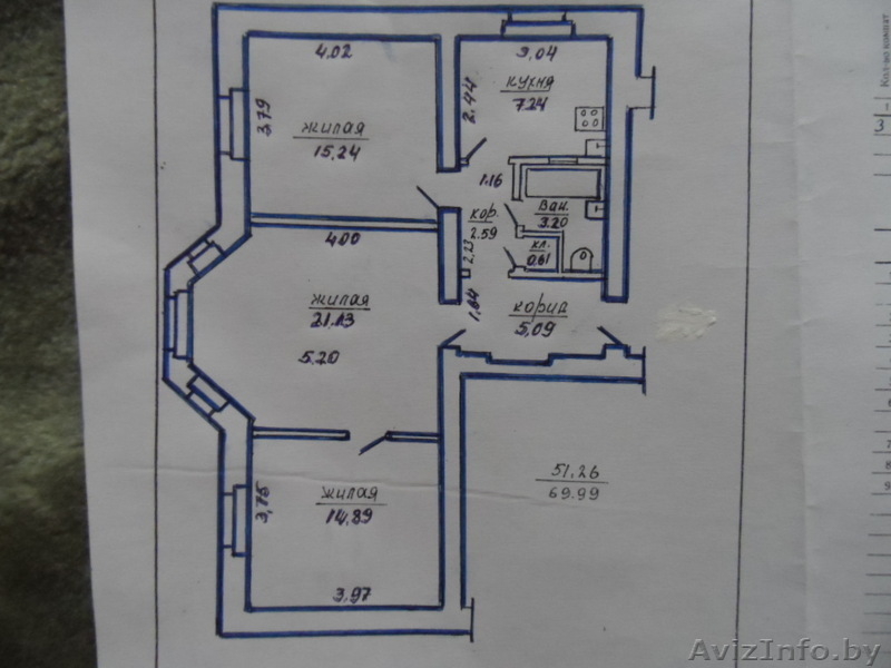 3-х комнатная сталинка в историческом центре Витебска - Изображение #10, Объявление #1582434