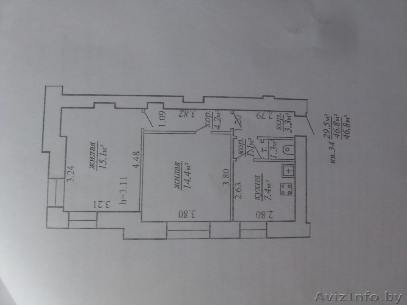 Продам 2-х комнатную квартиру в витебске, ул.Садовая д.10/3, ДЕШЕВО - Изображение #3, Объявление #1593571
