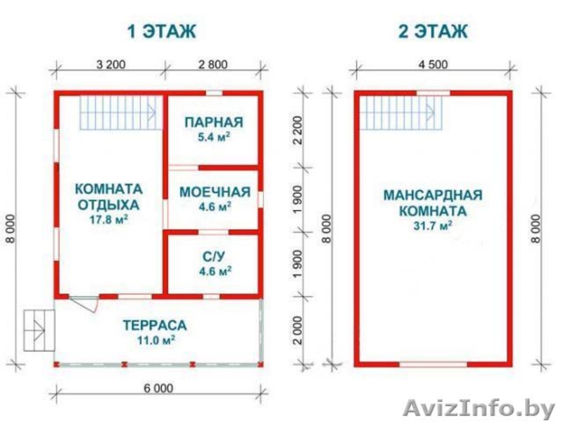 Дом/Баня сруб из бруса 6х8 установка в Докшицком районе - Изображение #2, Объявление #1631727